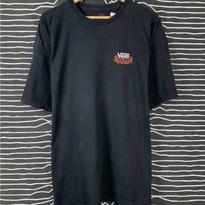Vans Black Short Sleeve Tee with Crew Neck